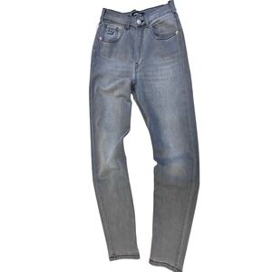 Matcha Mom Tall Jeans Womens Size S Grey New High Rise Tapered Leg Denim